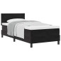 Letto a molle vidaXL con materasso Nero 90x200 cm Velluto Letto a molle vidaXL con materasso Nero 90x200 cm Velluto
