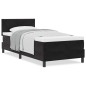 Letto a molle vidaXL con materasso Nero 90x200 cm Velluto Letto a molle vidaXL con materasso Nero 90x200 cm Velluto