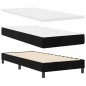 Letto a molle vidaXL con materasso Nero 90x200 cm Velluto Letto a molle vidaXL con materasso Nero 90x200 cm Velluto