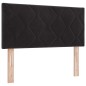 Letto a molle vidaXL con materasso Nero 90x200 cm Velluto Letto a molle vidaXL con materasso Nero 90x200 cm Velluto