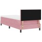 letto box spring vidaXL con materasso rosa 90x200 cm in velluto letto box spring vidaXL con materasso rosa 90x200 cm in velluto