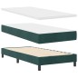 vidaXL Letto Box Spring con Materasso Verde Scuro 100x200 cm Velluto vidaXL Letto Box Spring con Materasso Verde Scuro 100x200 cm Velluto