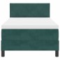 vidaXL Letto Box Spring con Materasso Verde Scuro 100x200 cm Velluto vidaXL Letto Box Spring con Materasso Verde Scuro 100x200 cm Velluto