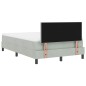 Letto con Box Spring e Materasso vidaXL Grigio Chiaro 120x200 cm Velluto Letto con Box Spring e Materasso vidaXL Grigio Chiaro 120x200 cm Velluto