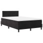 Letto con rete a molle e materasso vidaXL Nero 120x200 cm Velluto