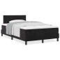 Letto con rete a molle e materasso vidaXL Nero 120x200 cm Velluto