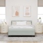 vidaXL Letto Box Spring con Materasso Grigio Chiaro 140x190 cm Velluto vidaXL Letto Box Spring con Materasso Grigio Chiaro 140x190 cm Velluto