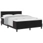 vidaXL Letto con Box Spring e Materasso Nero, 140x190 cm in Velluto