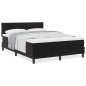 vidaXL Letto con Box Spring e Materasso Nero, 140x190 cm in Velluto