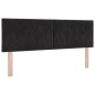 vidaXL Letto a Soglia con Materasso Nero 140x200 cm Velluto