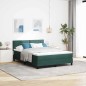letto con boxspring e materasso vidaXL verde scuro 160x200 cm velluto letto con boxspring e materasso vidaXL verde scuro 160x200 cm velluto