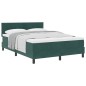 letto con boxspring e materasso vidaXL verde scuro 160x200 cm velluto letto con boxspring e materasso vidaXL verde scuro 160x200 cm velluto