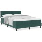 letto con boxspring e materasso vidaXL verde scuro 160x200 cm velluto letto con boxspring e materasso vidaXL verde scuro 160x200 cm velluto
