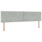 vidaXL Letto Box Spring con Materasso Grigio Chiaro Super King in Velluto