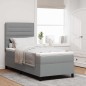 vidaXL Letto con Box Spring Grigio Chiaro 90x200 cm Tessuto vidaXL Letto con Box Spring Grigio Chiaro 90x200 cm Tessuto
