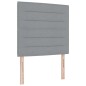 vidaXL Letto con Box Spring Grigio Chiaro 90x200 cm Tessuto vidaXL Letto con Box Spring Grigio Chiaro 90x200 cm Tessuto