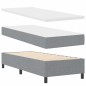 vidaXL Letto con Box Spring Grigio Chiaro 90x200 cm Tessuto vidaXL Letto con Box Spring Grigio Chiaro 90x200 cm Tessuto