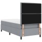 vidaXL Letto con Box Spring Grigio Chiaro 90x200 cm Tessuto vidaXL Letto con Box Spring Grigio Chiaro 90x200 cm Tessuto