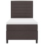 vidaXL Letto con rete a molle e materasso marrone scuro 90x200 cm Tessuto vidaXL Letto con rete a molle e materasso marrone scuro 90x200 cm Tessuto