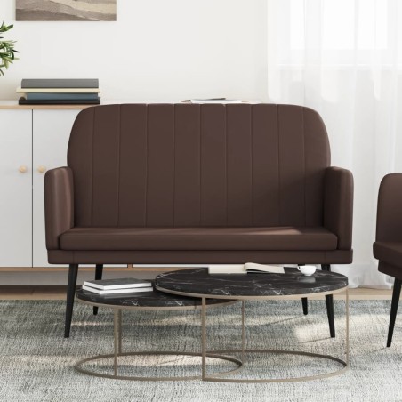 Panca Marrone 107x80x81 cm in Similpelle