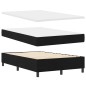 vidaXL Letto a Molle con Materasso Nero 120x200 cm Tessuto