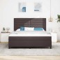 vidaXL Letto Box Spring con Materasso Grigio Scuro Super King in Tessuto
