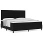 vidaXL Letto con Box Spring e Materasso Nero 200x200 cm in Tessuto vidaXL Letto con Box Spring e Materasso Nero 200x200 cm in Tessuto