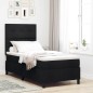 vidaXL Letto a Molle con Materasso Nero 100x200 cm in Tessuto vidaXL Letto a Molle con Materasso Nero 100x200 cm in Tessuto