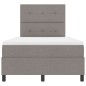 vidaXL Letto Box Spring con Materasso Tortora Matrimoniale Piccolo in Tessuto
