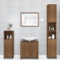 vidaXL Armadietto Bagno Rovere Marrone 30x30x183,5cm Legno tecnico vidaXL Armadietto Bagno Rovere Marrone 30x30x183,5cm Legno tecnico