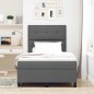vidaXL Letto rete a molle grigio scuro 120x200 cm tessuto vidaXL Letto rete a molle grigio scuro 120x200 cm tessuto