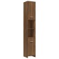 vidaXL Armadietto Bagno Rovere Marrone 30x30x183,5cm Legno tecnico vidaXL Armadietto Bagno Rovere Marrone 30x30x183,5cm Legno tecnico