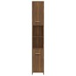 vidaXL Armadietto Bagno Rovere Marrone 30x30x183,5cm Legno tecnico vidaXL Armadietto Bagno Rovere Marrone 30x30x183,5cm Legno tecnico