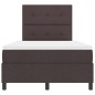 vidaXL Letto Box Spring con Materasso Marrone Scuro 120x200 cm Tessuto vidaXL Letto Box Spring con Materasso Marrone Scuro 120x200 cm Tessuto