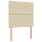 vidaXL Letto a molle con materasso crema 120x200 cm tessuto vidaXL Letto a molle con materasso crema 120x200 cm tessuto