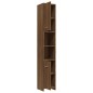 vidaXL Armadietto Bagno Rovere Marrone 30x30x183,5cm Legno tecnico vidaXL Armadietto Bagno Rovere Marrone 30x30x183,5cm Legno tecnico
