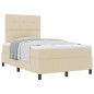vidaXL Letto a molle con materasso crema 120x200 cm tessuto vidaXL Letto a molle con materasso crema 120x200 cm tessuto