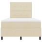 vidaXL Letto a molle con materasso crema 120x200 cm tessuto vidaXL Letto a molle con materasso crema 120x200 cm tessuto