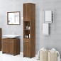 vidaXL Armadietto Bagno Rovere Marrone 30x30x183,5cm Legno tecnico vidaXL Armadietto Bagno Rovere Marrone 30x30x183,5cm Legno tecnico