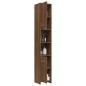vidaXL Armadietto Bagno Rovere Marrone 30x30x183,5cm Legno tecnico vidaXL Armadietto Bagno Rovere Marrone 30x30x183,5cm Legno tecnico