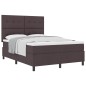 vidaXL Letto a Molle con Materasso Grigio Scuro 140x200 cm Tessuto vidaXL Letto a Molle con Materasso Grigio Scuro 140x200 cm Tessuto