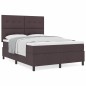 vidaXL Letto a Molle con Materasso Grigio Scuro 140x200 cm Tessuto vidaXL Letto a Molle con Materasso Grigio Scuro 140x200 cm Tessuto