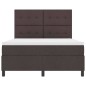 vidaXL Letto a Molle con Materasso Grigio Scuro 140x200 cm Tessuto vidaXL Letto a Molle con Materasso Grigio Scuro 140x200 cm Tessuto