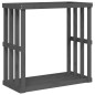 Portaceppi da Esterno grigio 108x52x106 cm Legno Massello Pino Portaceppi da Esterno grigio 108x52x106 cm Legno Massello Pino