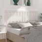 Testiera per Letto Bianca 206x4x100 cm Legno Massello di Pino Testiera per Letto Bianca 206x4x100 cm Legno Massello di Pino