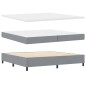vidaXL Letto con Retinolo Grigio Chiaro 200x200 cm in Tessuto vidaXL Letto con Retinolo Grigio Chiaro 200x200 cm in Tessuto