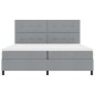 vidaXL Letto con Retinolo Grigio Chiaro 200x200 cm in Tessuto vidaXL Letto con Retinolo Grigio Chiaro 200x200 cm in Tessuto