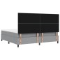 vidaXL Letto con Retinolo Grigio Chiaro 200x200 cm in Tessuto vidaXL Letto con Retinolo Grigio Chiaro 200x200 cm in Tessuto