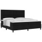 vidaXL Letto Box Spring con Materasso Nero 200x200 cm Tessuto vidaXL Letto Box Spring con Materasso Nero 200x200 cm Tessuto