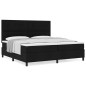 vidaXL Letto Box Spring con Materasso Nero 200x200 cm Tessuto vidaXL Letto Box Spring con Materasso Nero 200x200 cm Tessuto